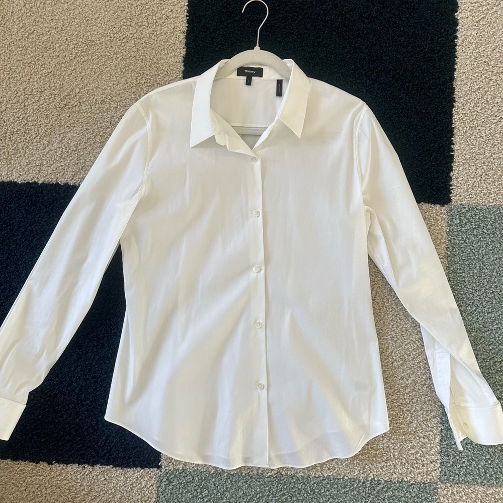 Theory Tenia-Luxe Button Down